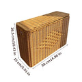 Slim Storage Basket with Lid Dustproof Tall Slim Woven Home Storage Bin Basket for Dorm Office Apartment Bedroom Living Room Zpaxo A China Mainland