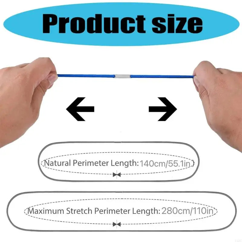 Stretch Trash Can Bands Nonslip Holders Straps Household Outdoor Use
