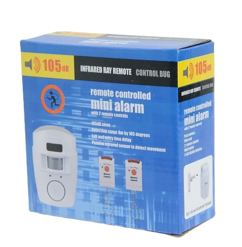 Wireless Remote Controlled Mini Alarm IR Infrared Motion Sensor Zpaxo