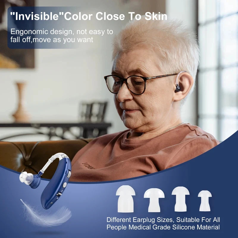 Hearing Earbuds Noise Reduction Rechargeable Digital Sound Enhance