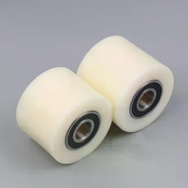 Polyurethane Nylon Wheels Replacement Caster Fork Wheel Bearing Small Zpaxo