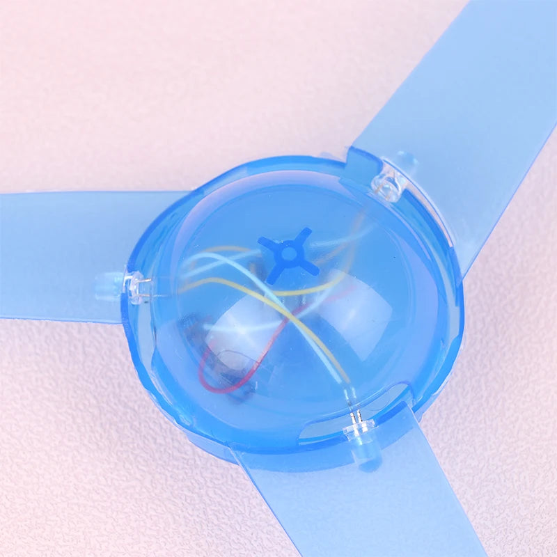 Flying Spinning Luminous Toys Glowing Flyer Kids LED Light Handle
