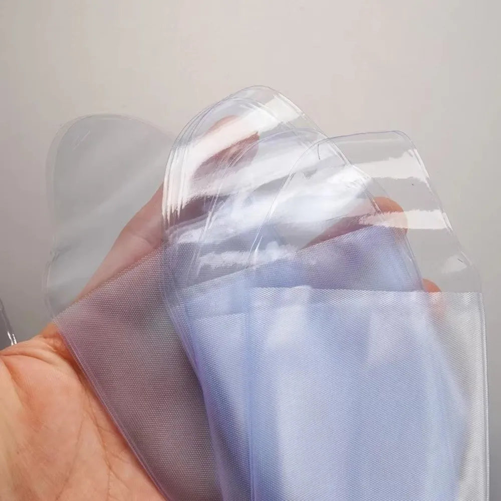 10pcs Single-sided Hair Scissors Sleeves PVC Waterproof Disposable Scissors Bag Sharpening Tool Protection Tool Protection Zpaxo