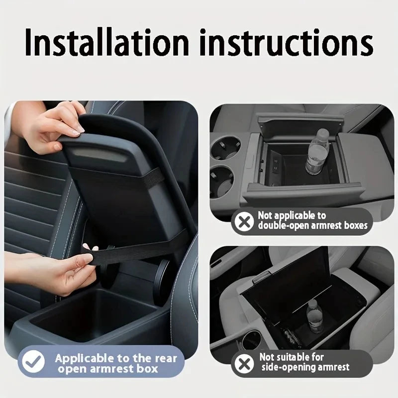 Car Armrest Pad Plush Heightening Central Console Vehicles Interior