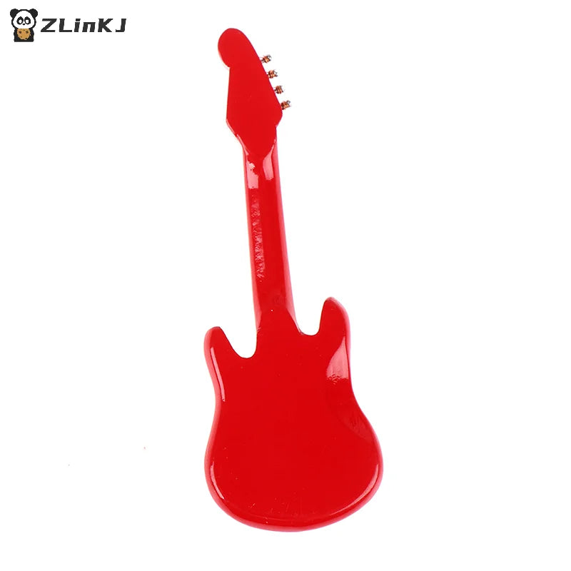 1 12 Dollhouse Miniature Music Electric Guitar Model Kids Musical Toy Zpaxo