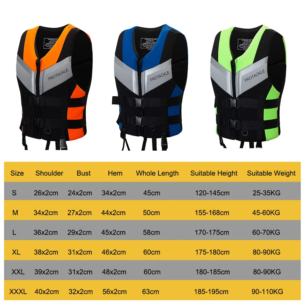 Water Sports Life Vest Buoyancy Boating Skiing Driving Lightweight