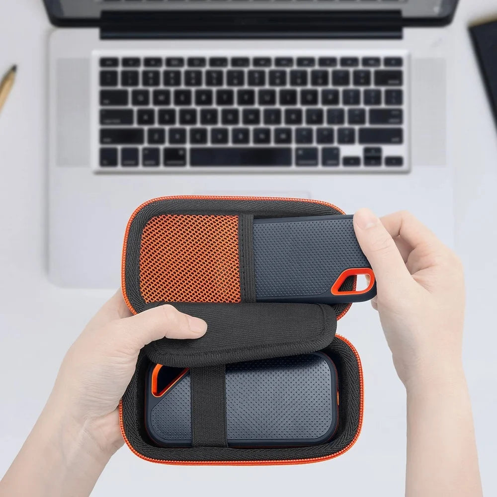 Hard Case for Universal MP3/MP4/SanDisk Extreme Pro/SanDisk Extreme Portable External SSD 1TB/2TB/4TB,Travel Cover Storage Bag Zpaxo