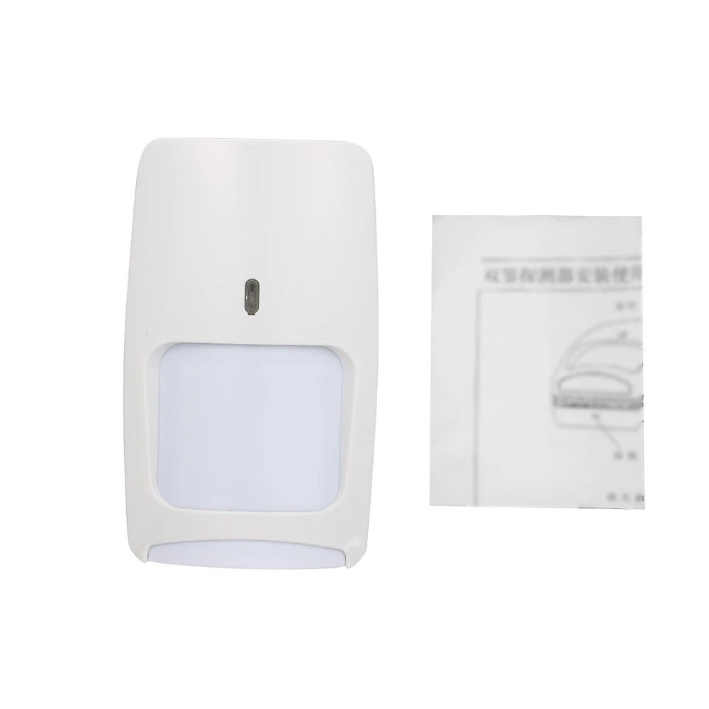 Wired Dual-tech Infrared Motion Microwave Detector Wall Mounted PIR Motion Sensor Pet Immunity for Burglar Security Alarm System Zpaxo