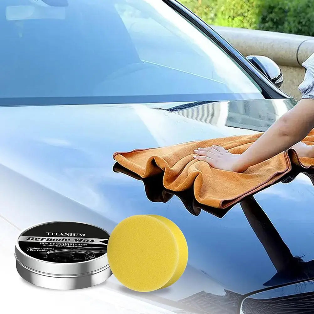 100g Titanium Ceramic Car Wax Cream Auto Scratch Repair Remover Polishing Wax Exterior Paint Protection Coating Zpaxo