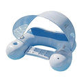 Detachable Sunshade Inflatable Pool Floating Lounger UV Protection Water Sofa Recliner with Cup Holder for Summer Beach Outdoor Zpaxo Blue