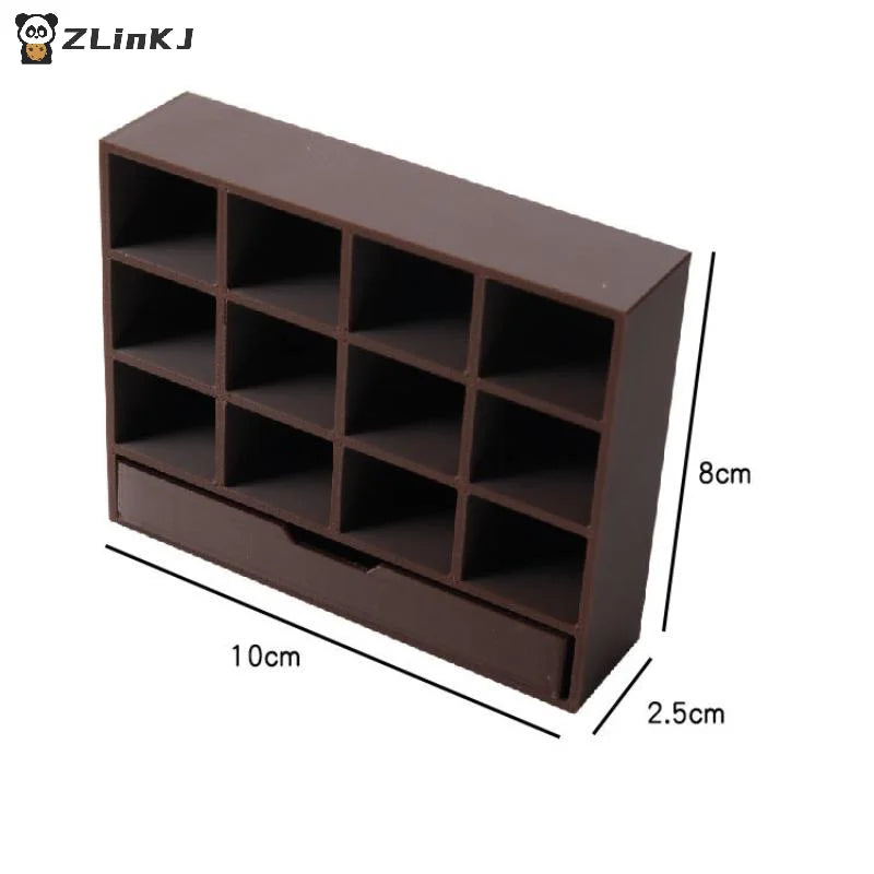 ▶1/12 Dollhouse Simulation Storage Cabinet Display Rack Model Dollhouse Miniature Furniture Decoration Doll House Accessories Zpaxo