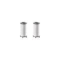 Portable Pressurized Filtration Shower Head with Antibacterial Nozzle for Water Purification Suitable for Travel and Hotels Zpaxo 2pcs filter element