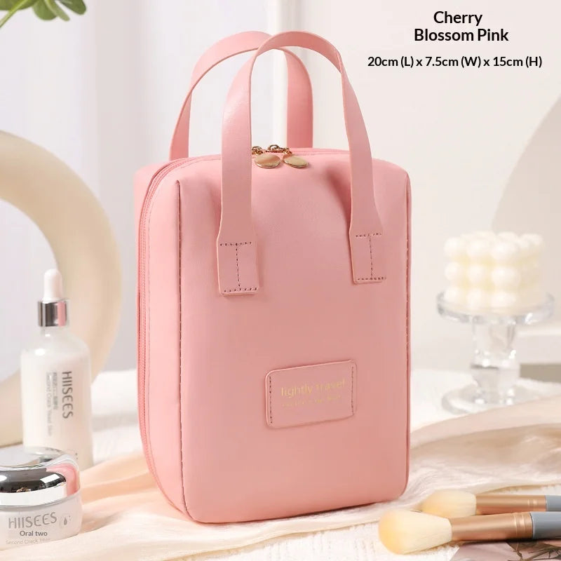 Shell Handheld Makeup Bag – Large Capacity Waterproof Cosmetic Cosmetic Storage Bag Zpaxo Pink