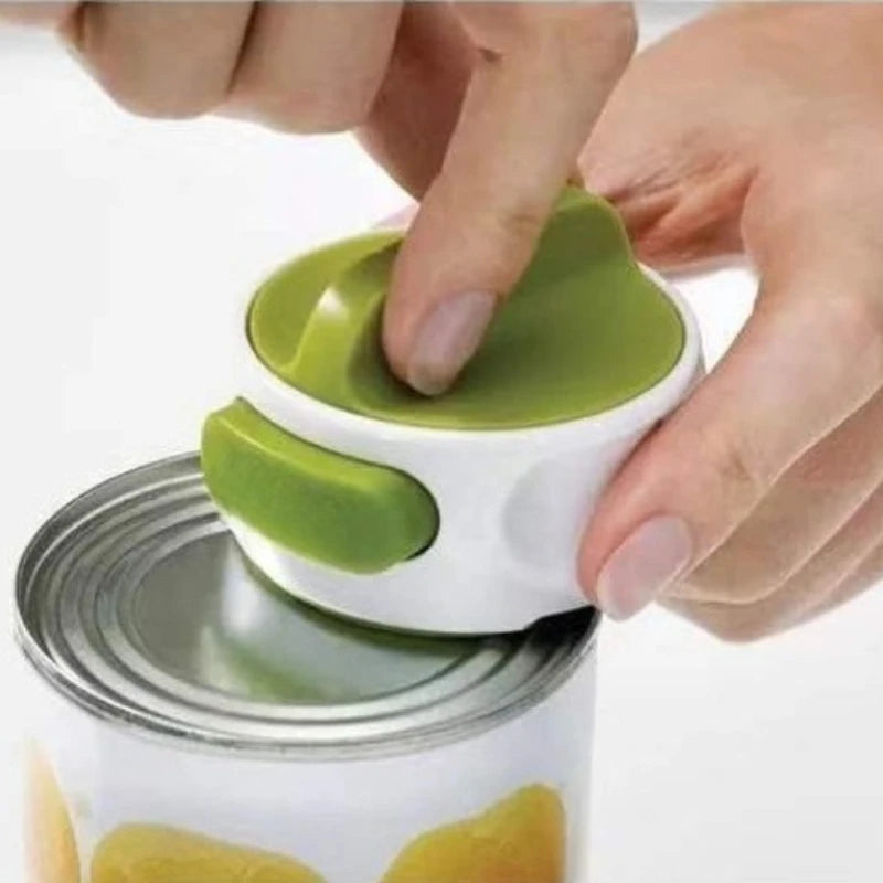 Hot Manual Rotating Can Opener Beer Can-Do Compact Mini Can Opener Kitchen Gadgets Tool Easy Twist Release Safety Open Jar Zpaxo