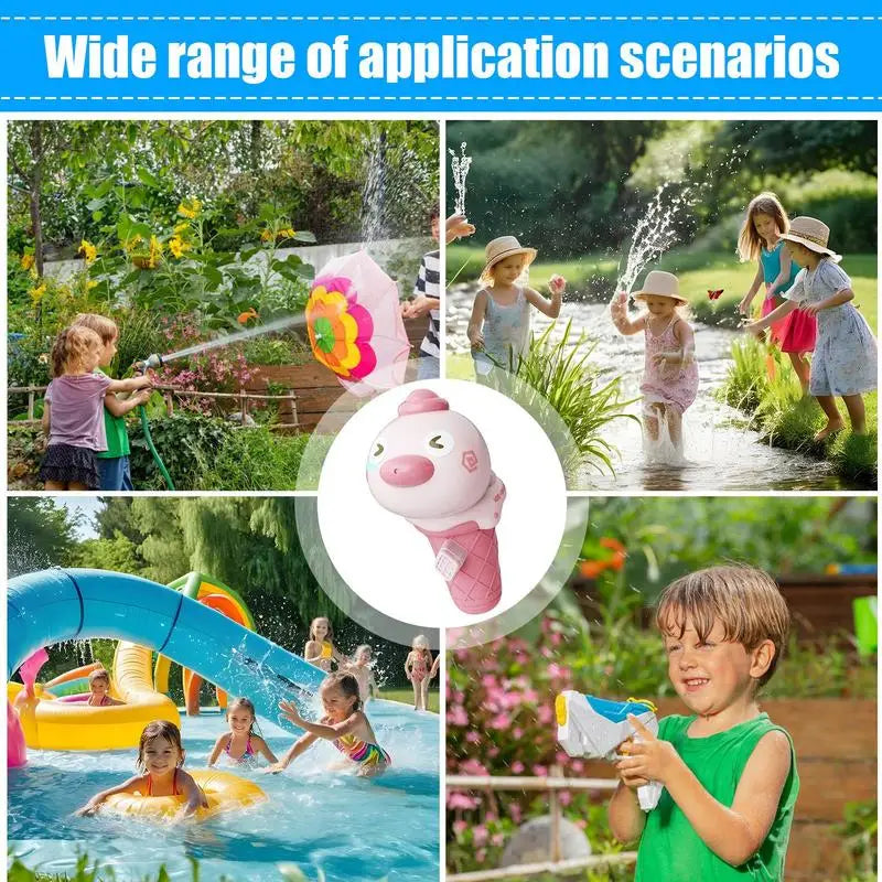 Water Sprayer Cartoon Toddler Water Game Press To Spray Bath Toy Preschool Learning Activity For Outdoor Backyard Beach Zpaxo