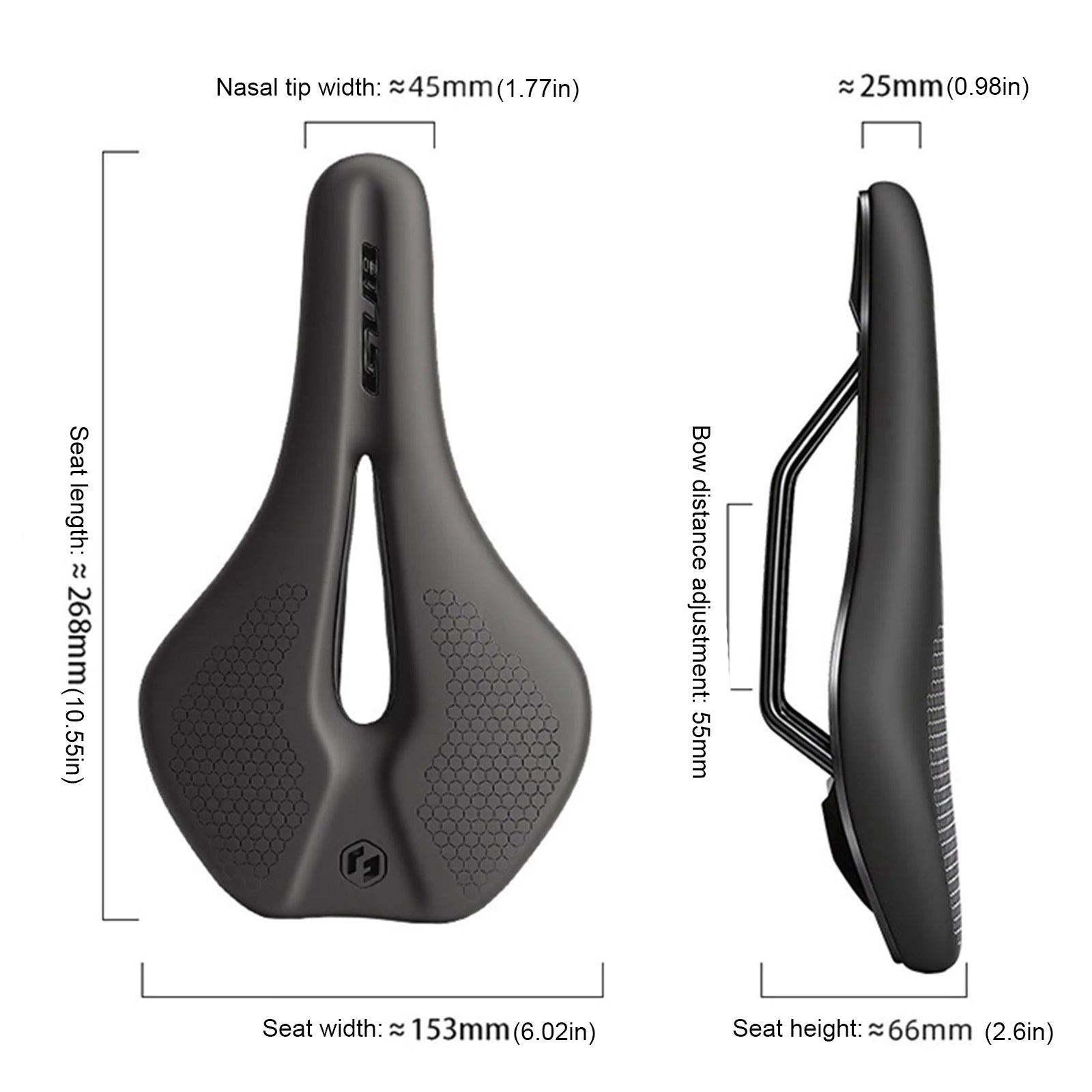 Bike Saddle Comfortable Waterproof Ergonomic Design Replacement