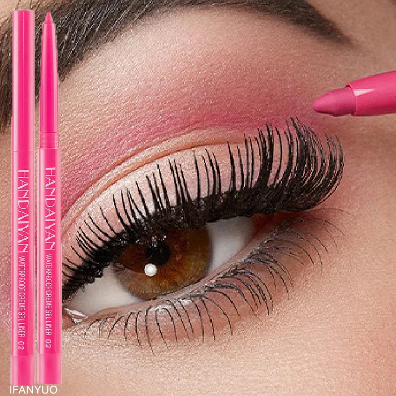 Matte Colorful Eye Liner Pen 20 Colors Eyeliner Gel Pencils Long