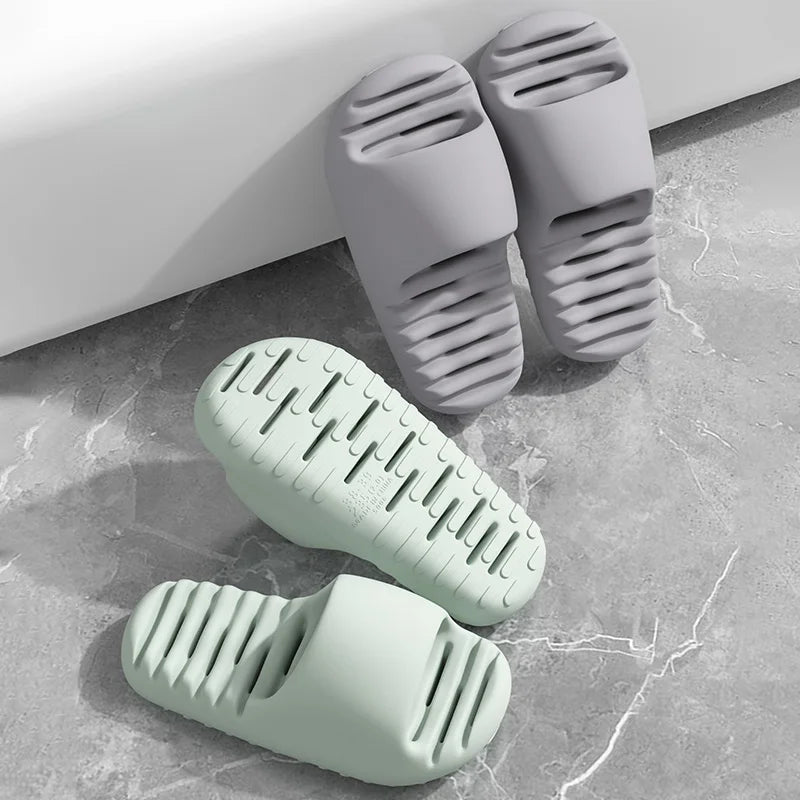 SHAJI Couple Bathroom Shower Slippers Summer Hollow Out Non Slip