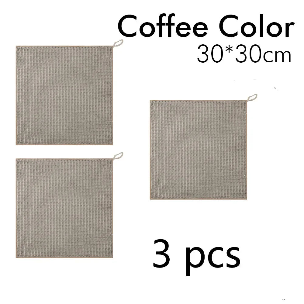 Super Absorbent Barista Bar Towel Coffee Machine Special Rag No Lint Square Towel Cleaning Cloth Coffee Machine Cleaning Towel Zpaxo 3pcs Coffee
