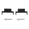 ▶2Pcs 14mm To 20mm Metal Connector Watch Bracelet Strap Band Adapters Universal Watch Repair Tool Watches Accessories Zpaxo Black