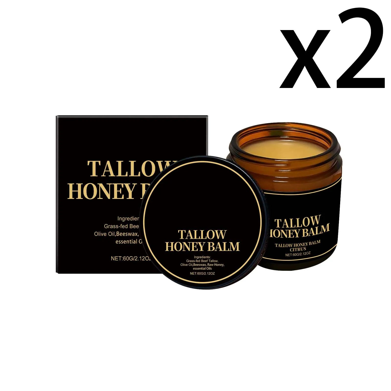 Tallow Nourishing Body Cream – Hydration & Barrier Repair 60g Body Moisturizer Cream Zpaxo 2X60g 60g