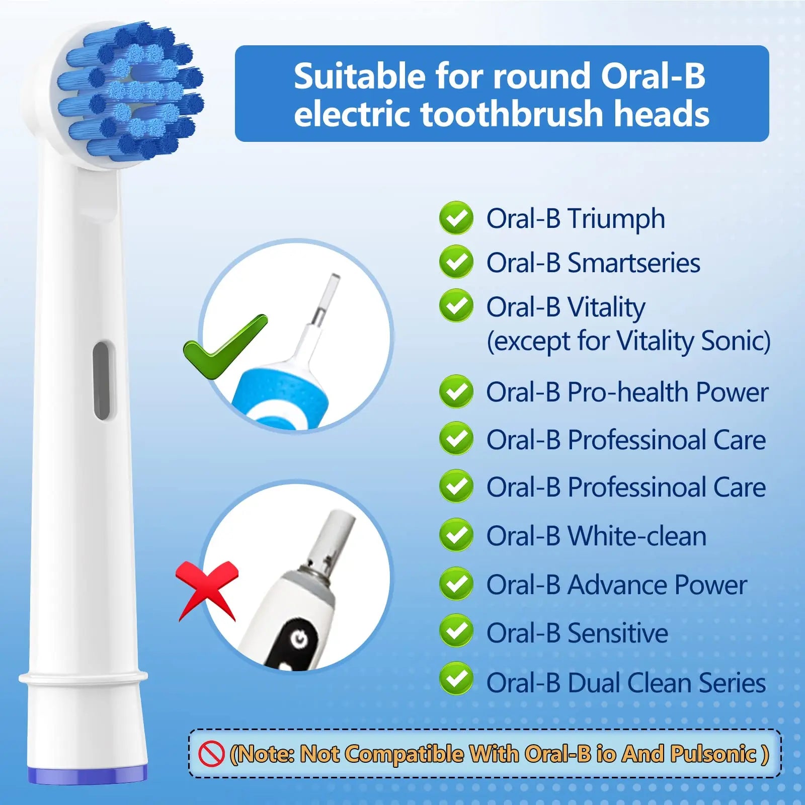 4 16 20 Electric Toothbrush Head Oral B Sensitive Replacement Brush Zpaxo