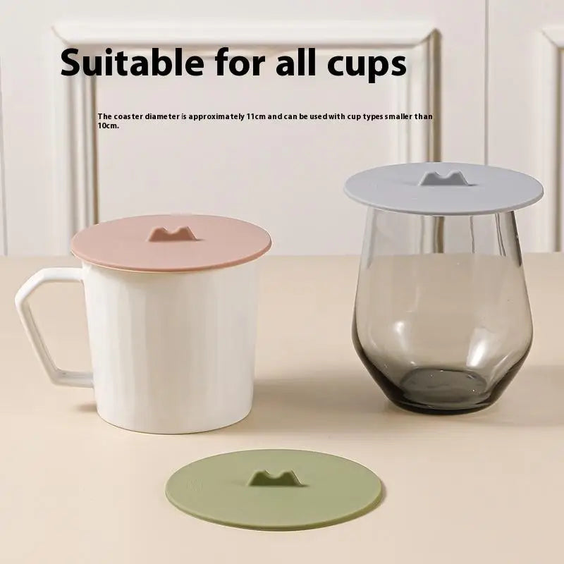 Silicone Mug Lid Heat Resistant Leak-proof Sealed Coffee Protection Zpaxo
