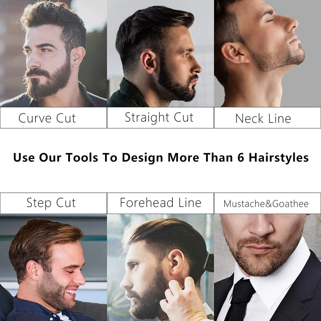 Beard Shaping Tool & Comb – Non-Slip Line Up Guide for Men