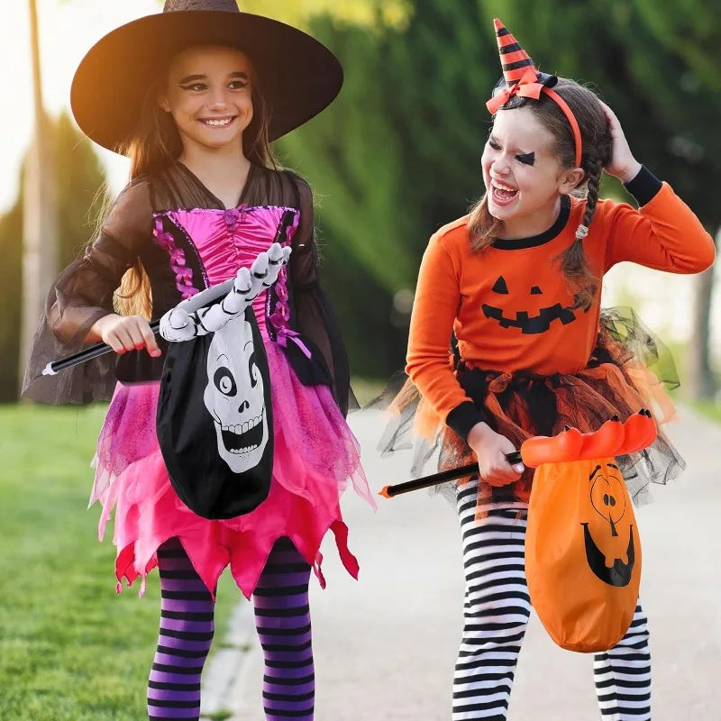 Halloween Begging Bags Palm Skull Pumpkin Candy Bag Tools Hand Shaped