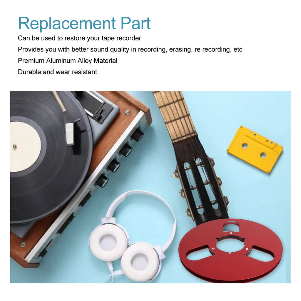 1 4 Empty Reel Strength Recording Tape 3 Hole Replacement Aluminum