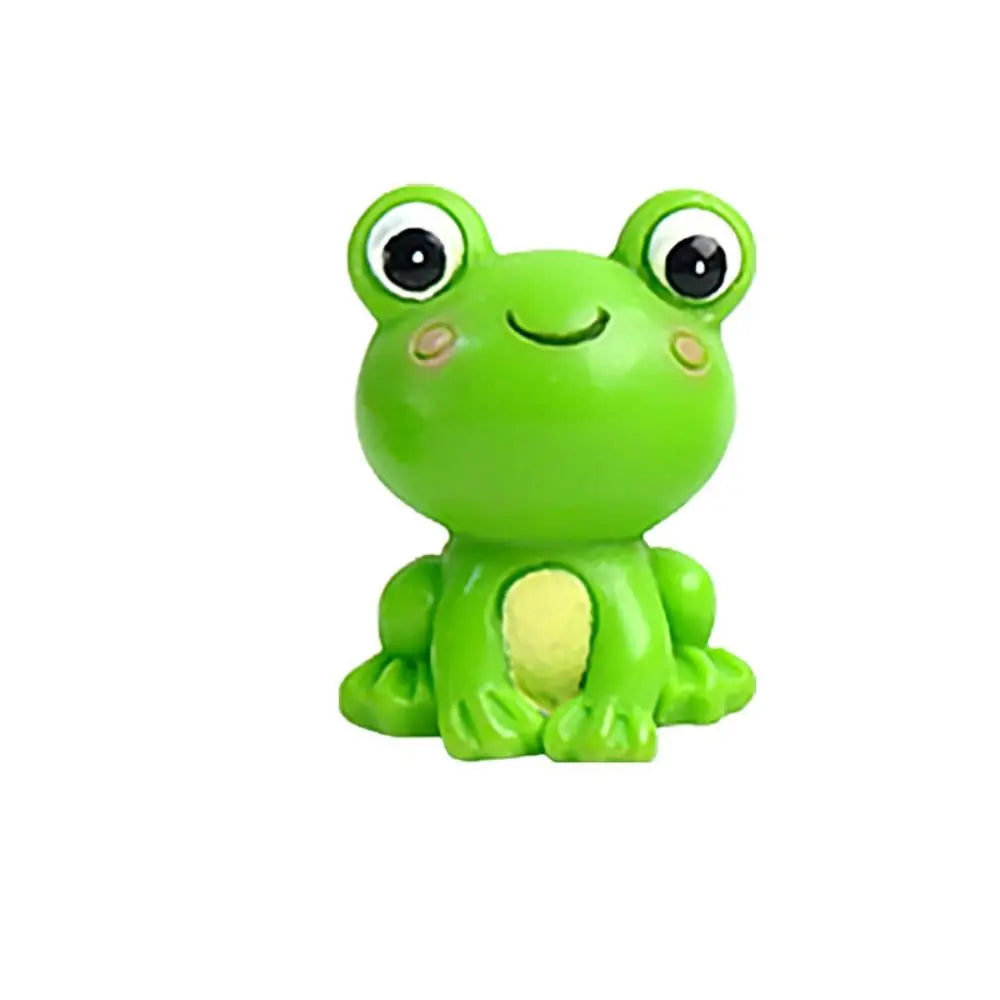 Resin Frog Miniature Car Ornaments Miniatures Animal Micro Landscape Zpaxo D