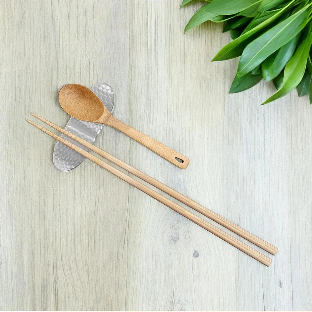 1/2/6Pcs Stainless Steel Chopstick Rest Spoon Holder Elegant Table Utensil Organizer for Home Restaurant Table Setting Zpaxo