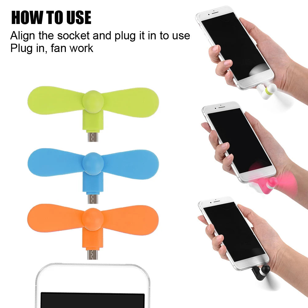 Portable Mini USB Fan Mini Portable Hand USB Small Fan Ultra quiet USB Fan For Android OTG Smartphones Zpaxo