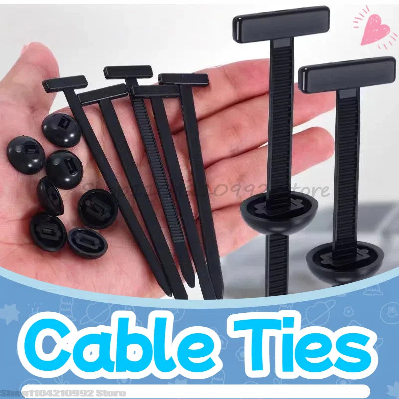 Nylon Cable Tie Buckle Fixed Through The Core Nail Cable Tie Buckle Mudguard Fender Inner Lining Trunk Buckle Outdoor Camping Zpaxo