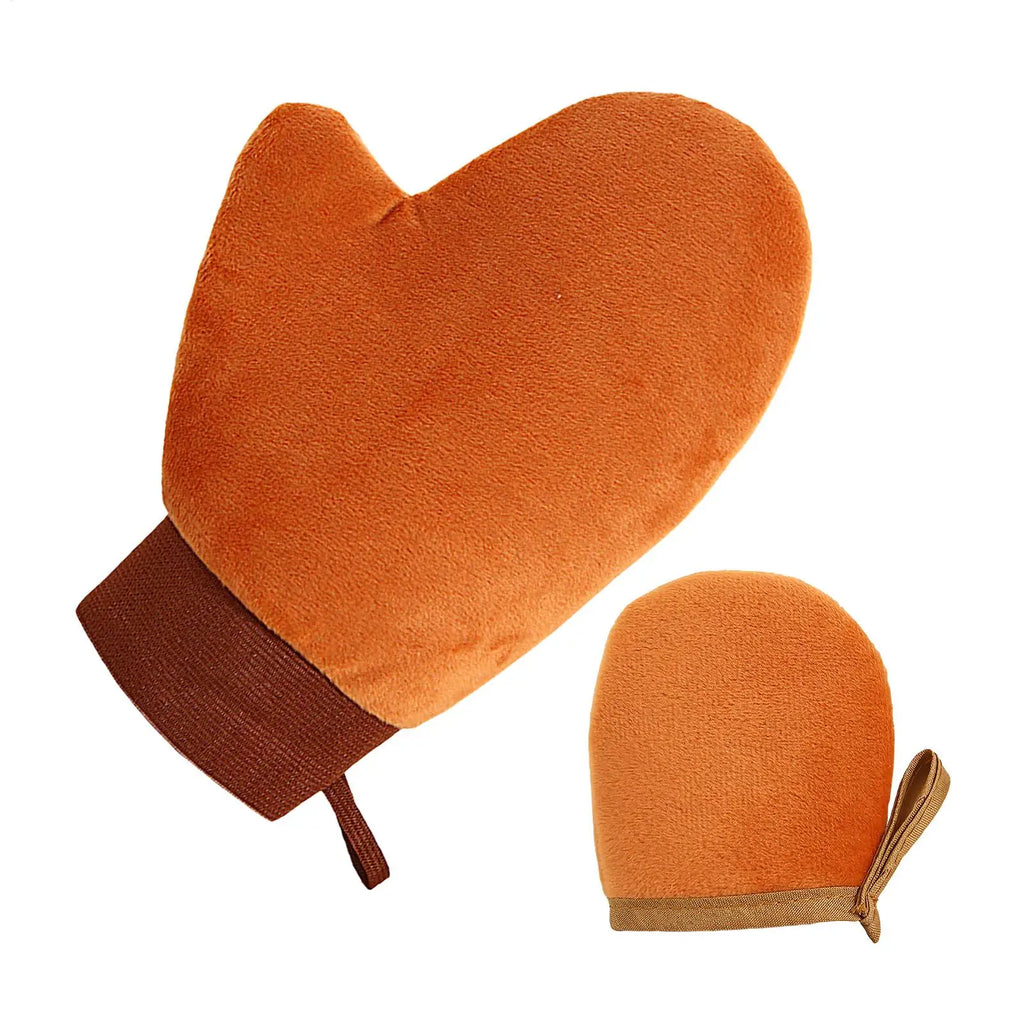 2-Pack Self-Tanning Mitt – Streak-Free Flocking Applicator Self-Tanning Mitt Zpaxo