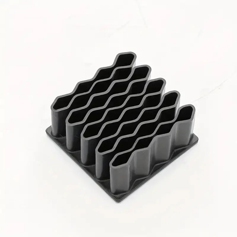 1 Ointment Holder Desktop Stand Silicone Cosmetics Storage Rack Pen Zpaxo Black-1Pc