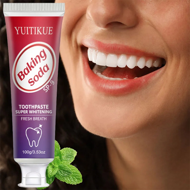 YUITIKUE Baking Soda Toothpaste – Whiten & Deep Clean 100g Whitening Toothpaste Zpaxo
