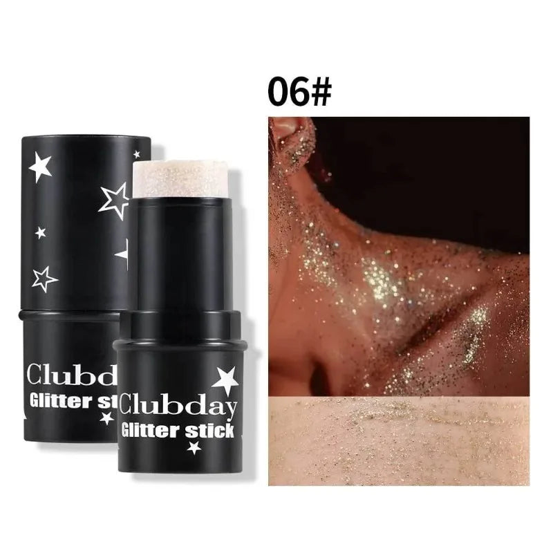 Sparkling Sequins Glitter Gel Stick Highgloss Shine Purple Blue