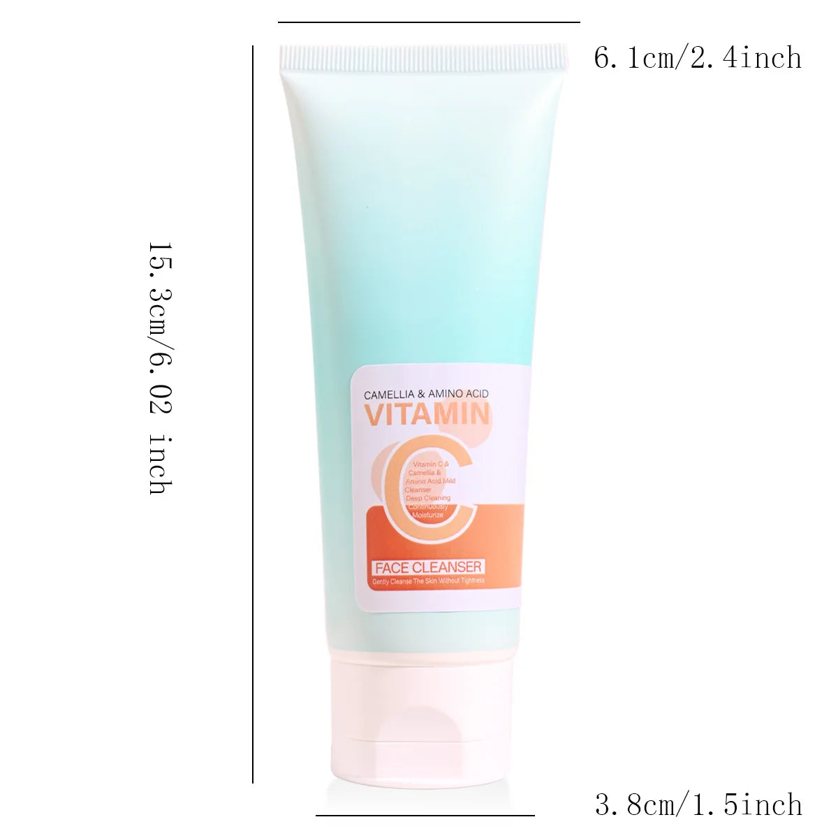 Vitamin C Foaming Facial Cleanser with Hyaluronic Acid – 100g Foaming Facial Cleanser Zpaxo