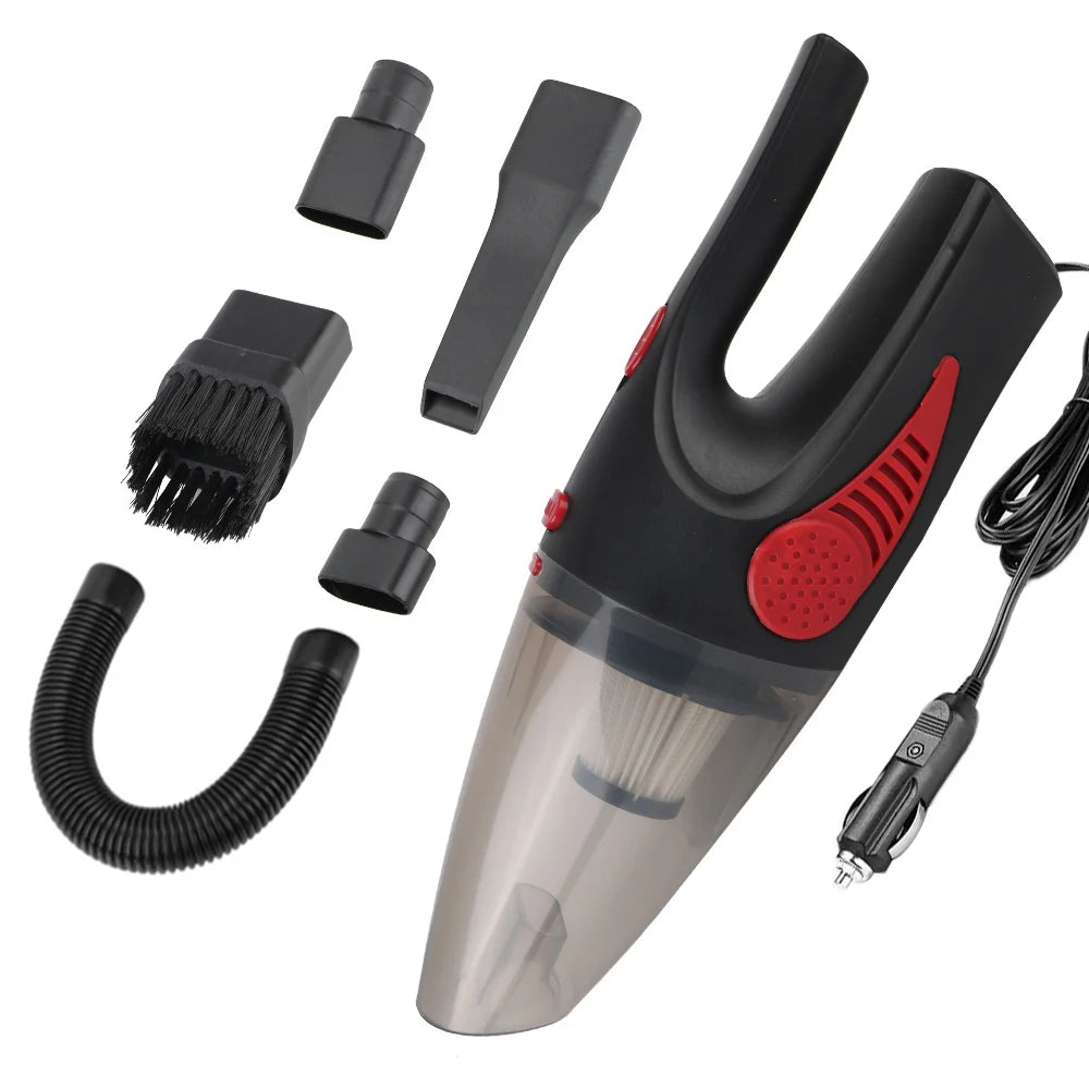 Car Accessories Cordless Vacuum Cleaner Handheld Wet Dry Clean Cigarette Lighter Plug 120W DC 12V 5000PA Strong Suction Zpaxo