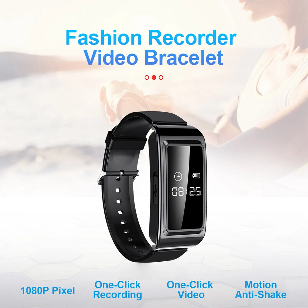 Camera Recorder Watch HD Noise Reduction Voice Activated Sweat Proof