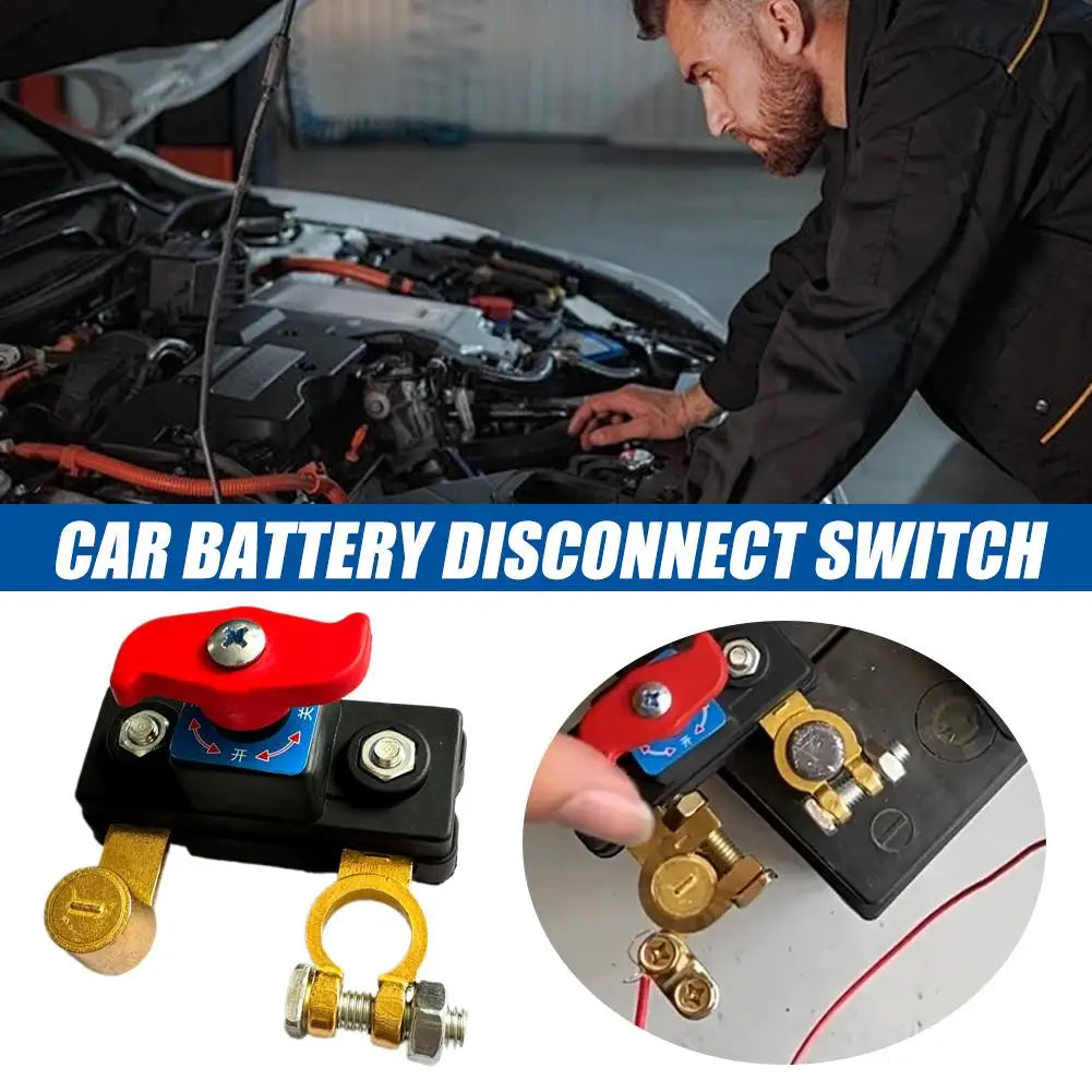 Car Battery Cut Off Disconnect Switch Isolator 12V/24V Battery Disconnect Switch Zpaxo