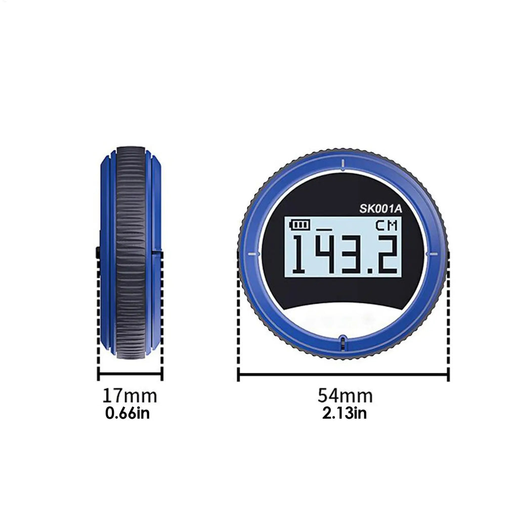 Electric Tape Measure Ergonomic Grip LCD Display Tool Smart Long Distance Rolling Measuring Tool for Construction Plumbing Zpaxo