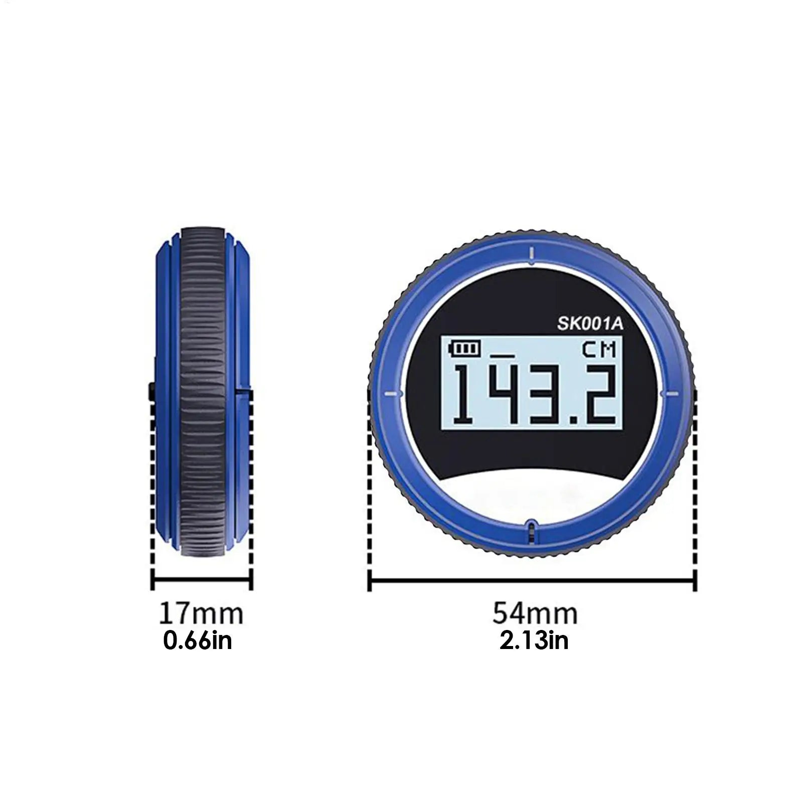 Electric Tape Measure Ergonomic Grip LCD Display Tool Smart Long Distance Rolling Measuring Tool for Construction Plumbing Zpaxo
