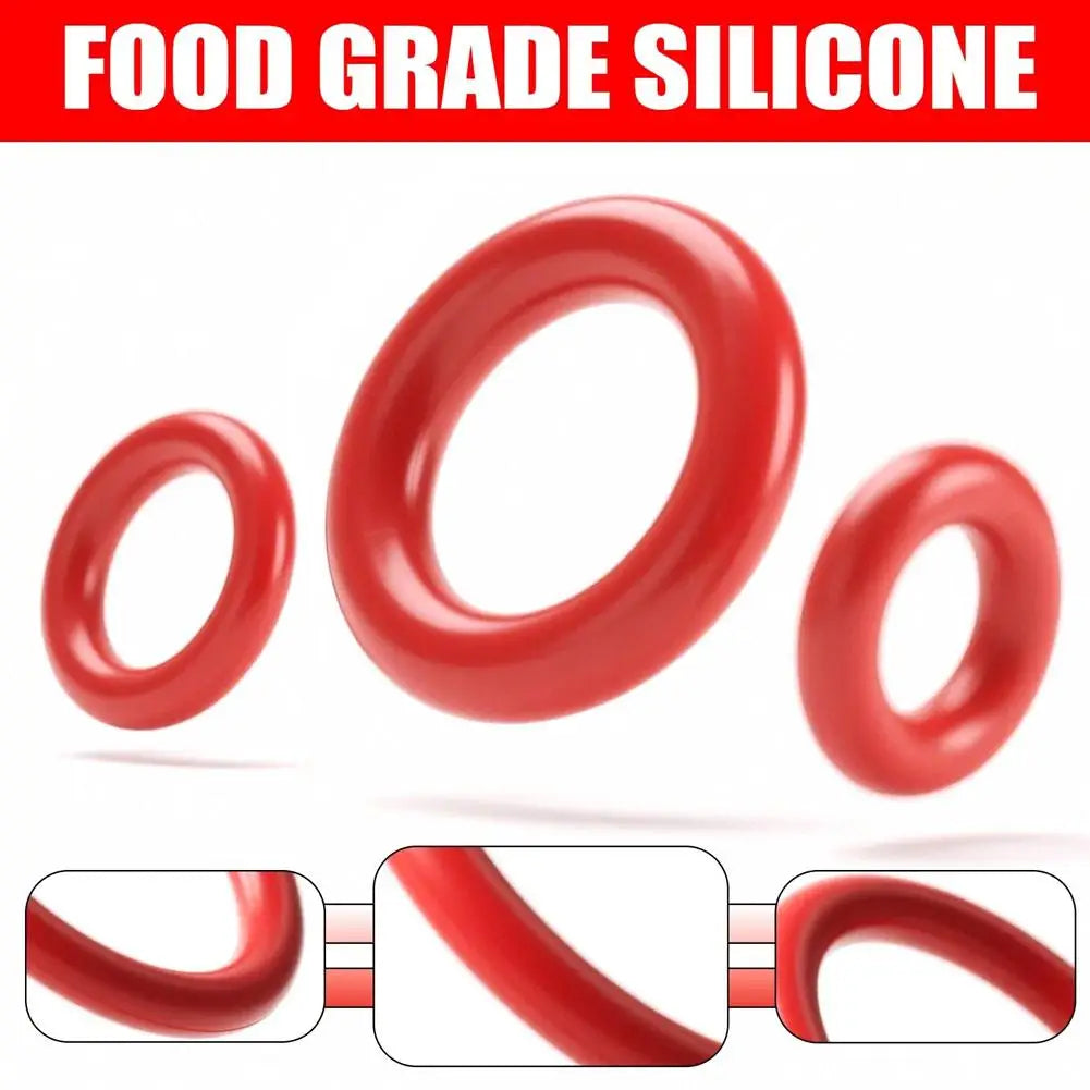 351pc Silicone O-Ring Set 10 Sizes – Oil & Heat Resistant Seals O-Ring Seal Kit Zpaxo