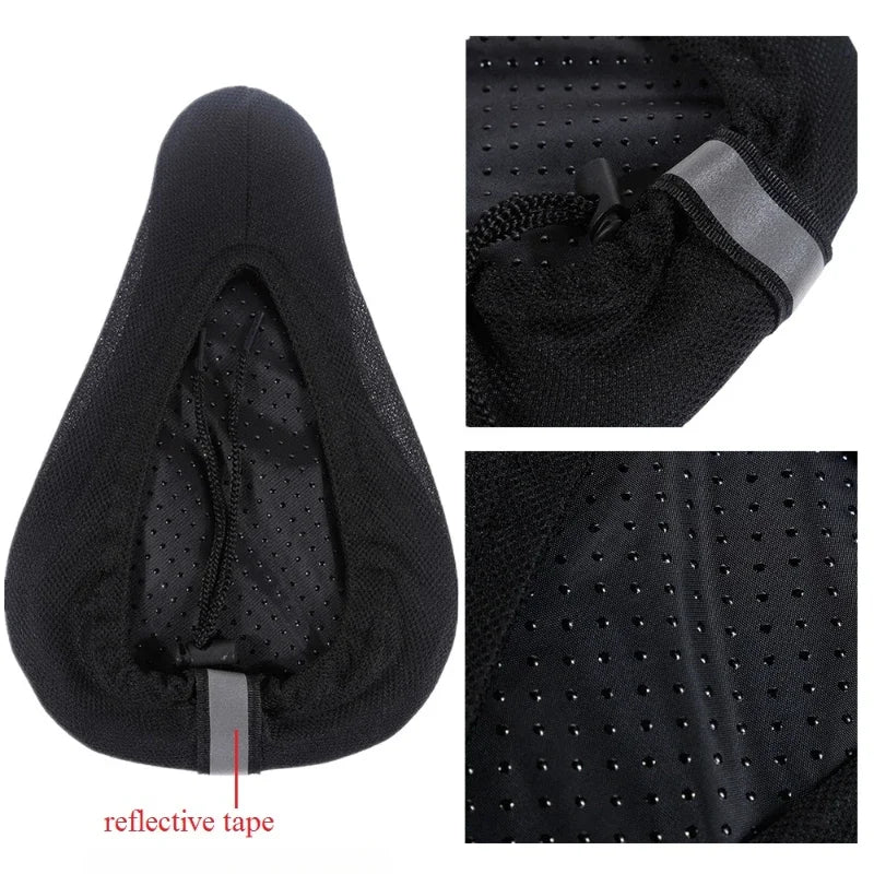 MTB Bicycle 3D Saddle Cover Comfortable Foam Seat Cushion Saddle Breathable Super Soft Seat Cycling Seat Saddle Bike Accessories Zpaxo