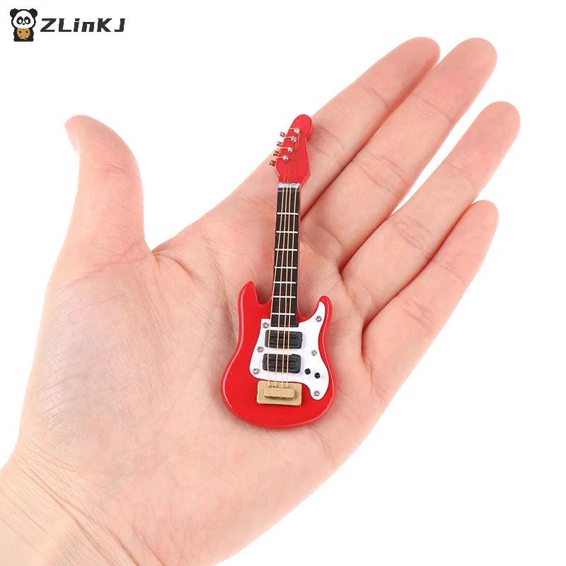 1 12 Dollhouse Miniature Music Electric Guitar Model Kids Musical Toy Zpaxo