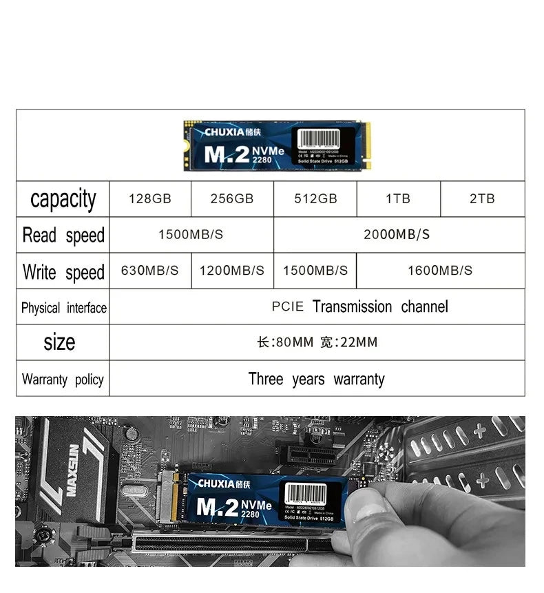 Solid State Drive M.2 NVME PCIe3.0 512GB 1TB Internal Hard Drives HDD Nvme HDD Hard Drive Disk Ssd NVME M2 For Laptop Free Shipp Zpaxo