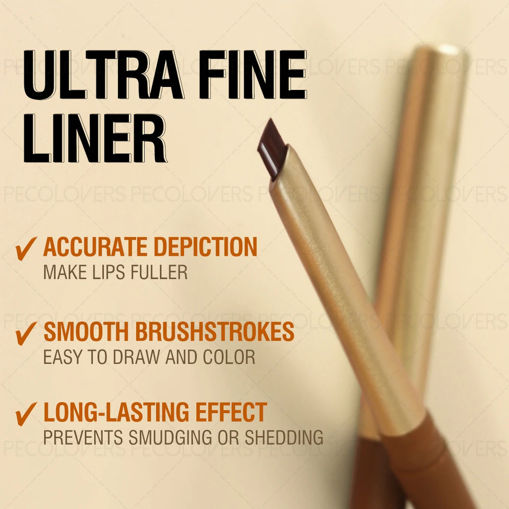 1PC Waterproof Matte Lip Liner -like Effect Pencil Long-Lasting Non-Staining Moisturizing Lip Makeup for All Skin Types Zpaxo
