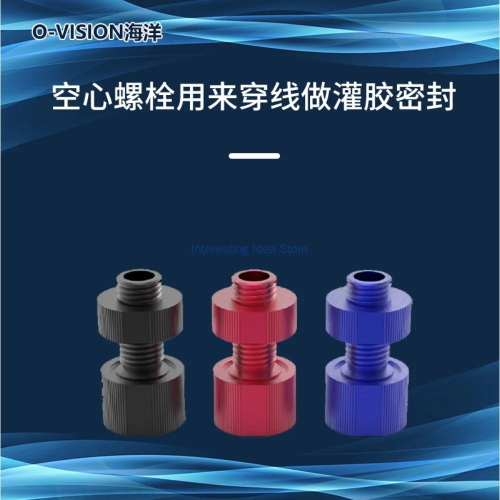 Hollow Threading Screw Underwater Robot Underwater Sealing Special Component Thruster Threading Aluminum Alloy Material Zpaxo